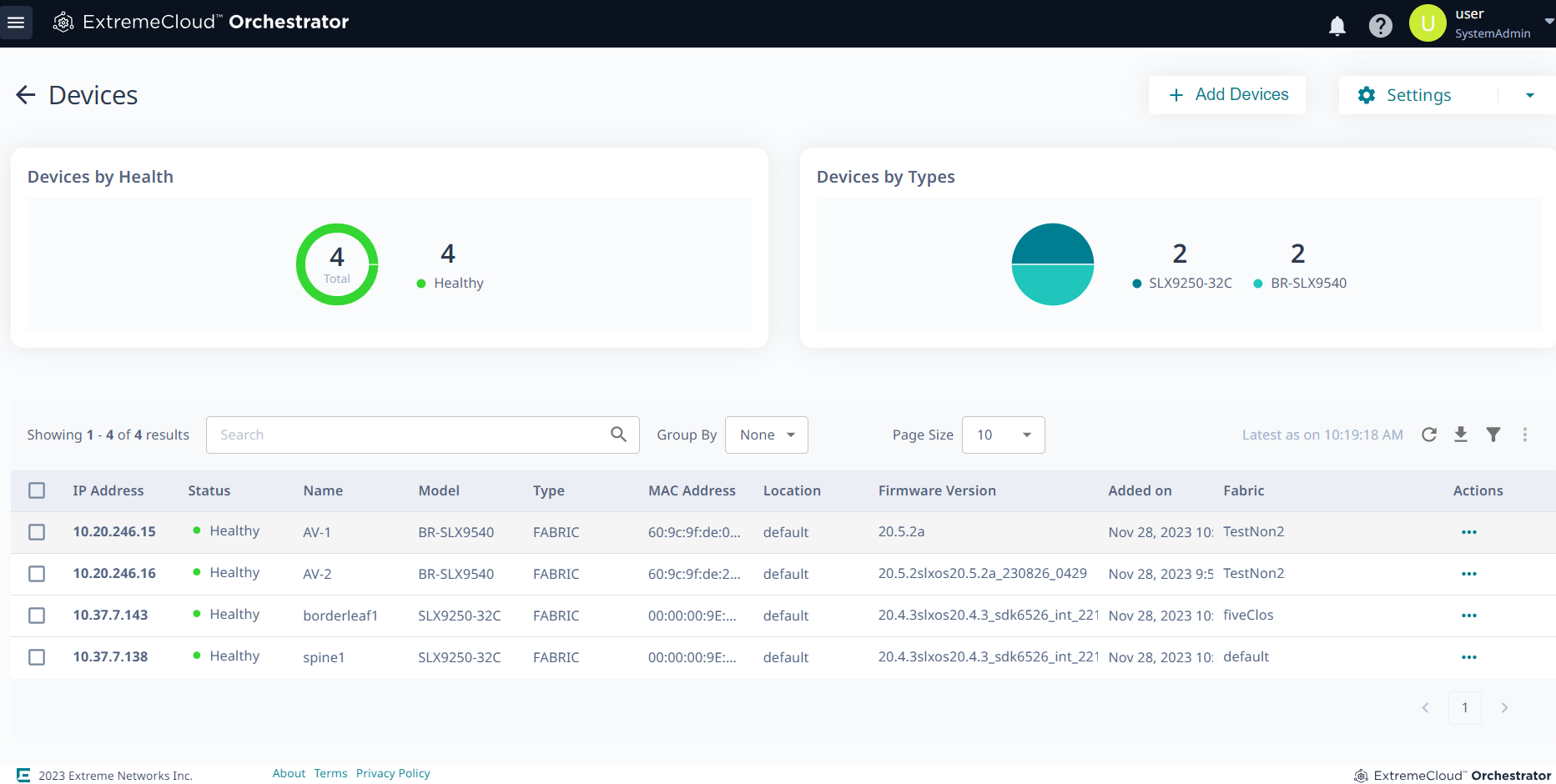 devices page devices page